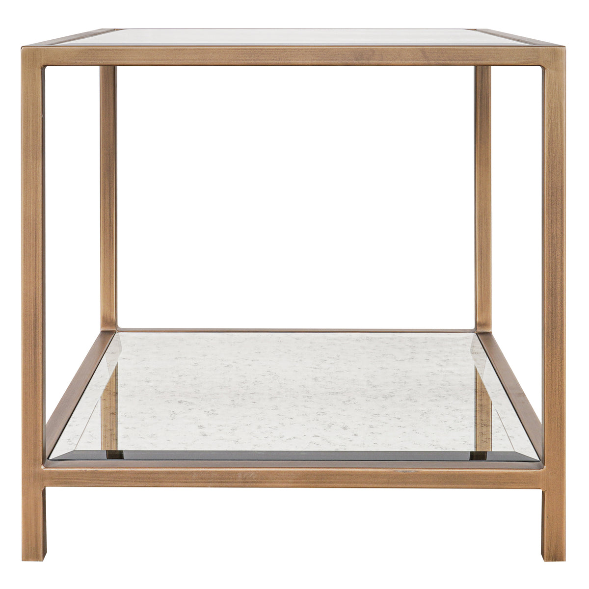 Keiichi Upton Side Table in Antique Brass, view 2