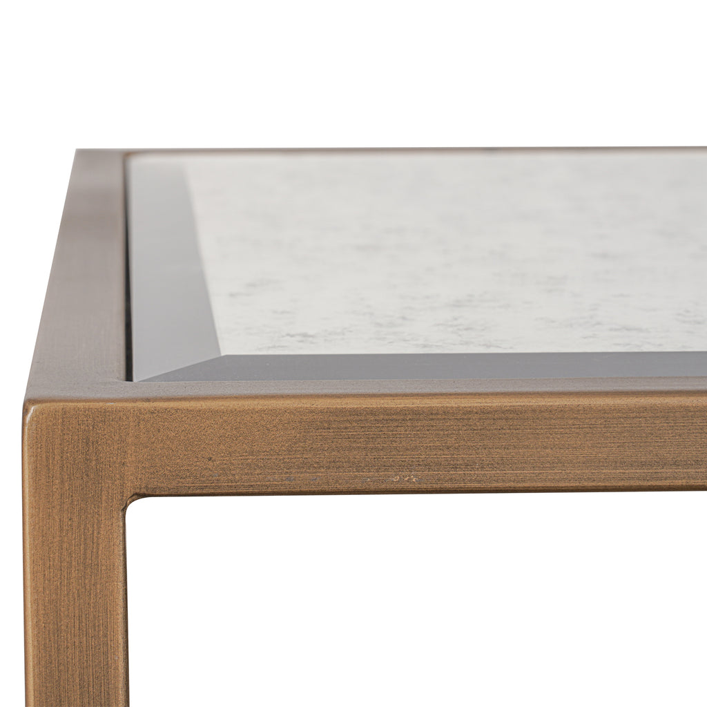 Keiichi Upton Side Table in Antique Brass, view 5