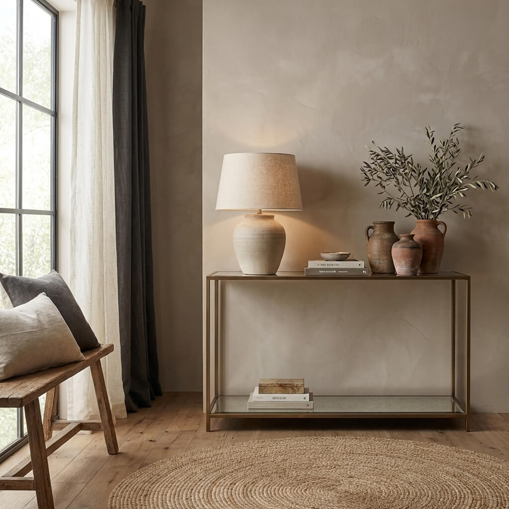 Keiichi Upton Console Table in Antique Brass, view 2