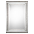 Keiichi Triple Frame Mirror Silver Finish