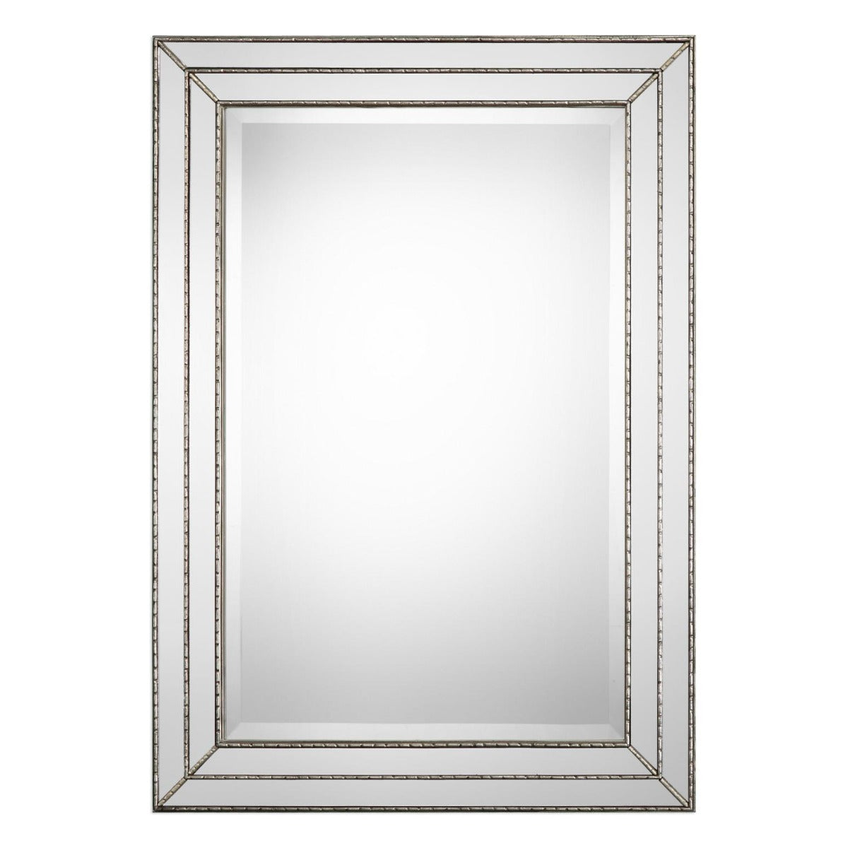 Keiichi Triple Frame Mirror Silver Finish