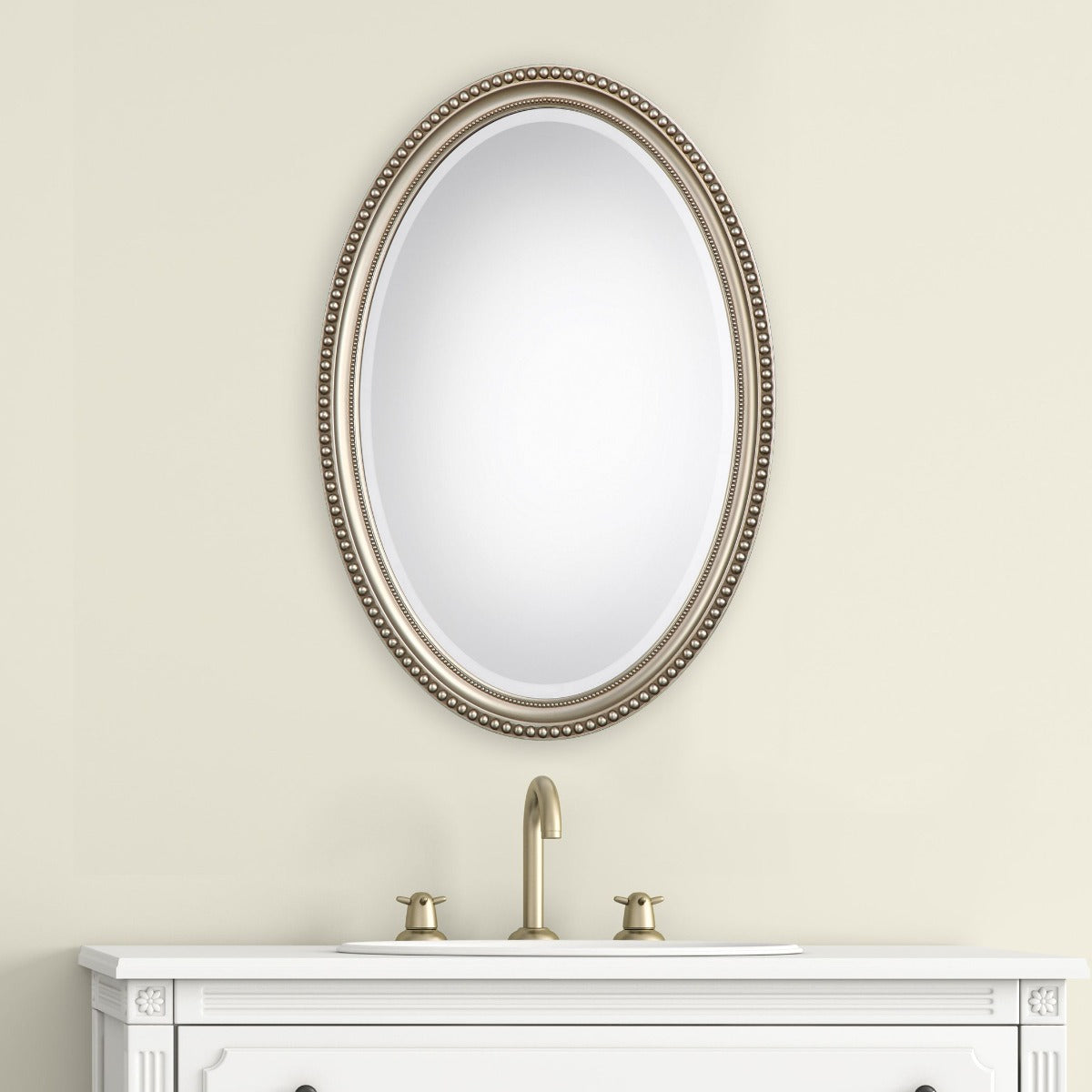 Keiichi Edith Mirror Antique Silver Finish, view 2