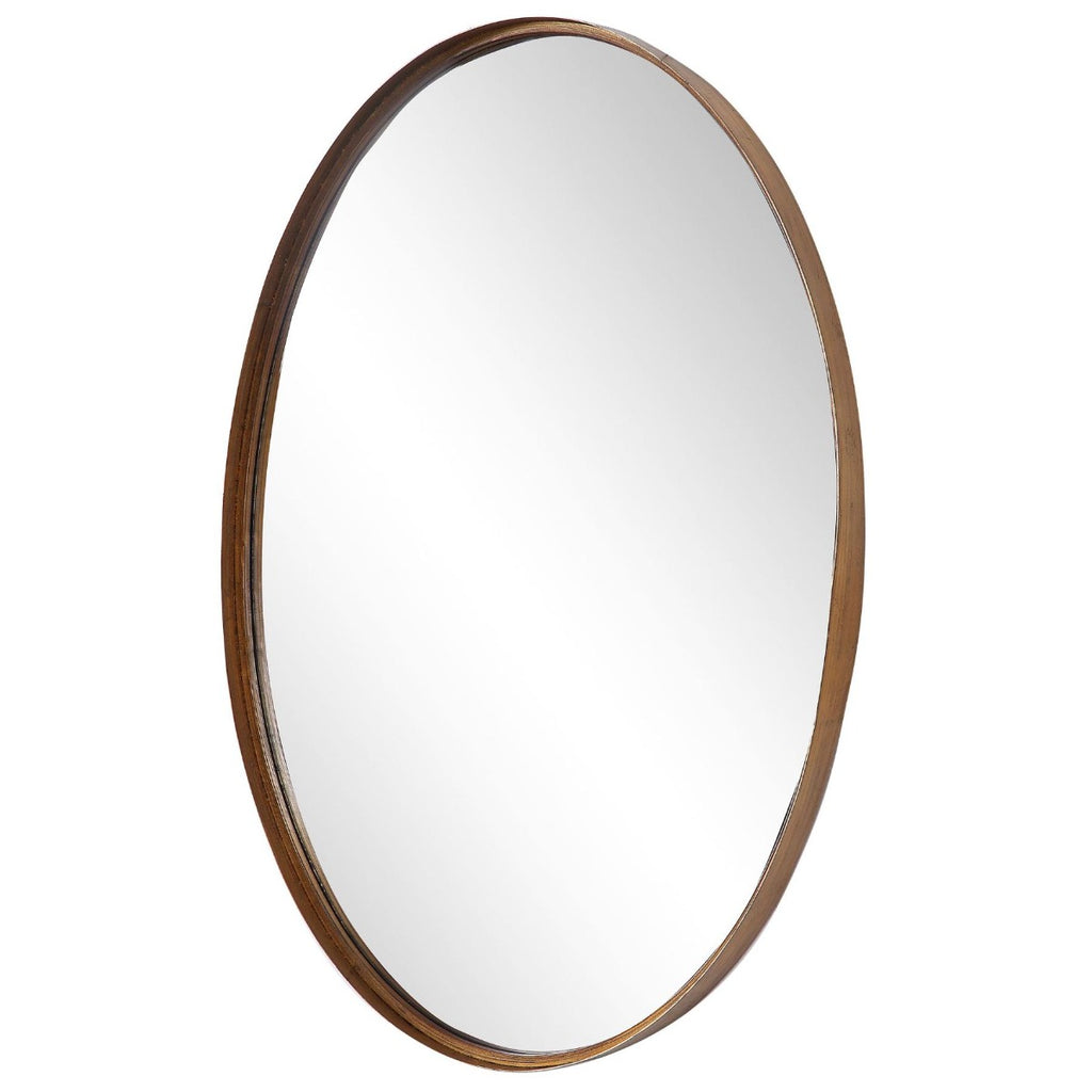 Keiichi Oval Mirror Gold Leaf, view 4