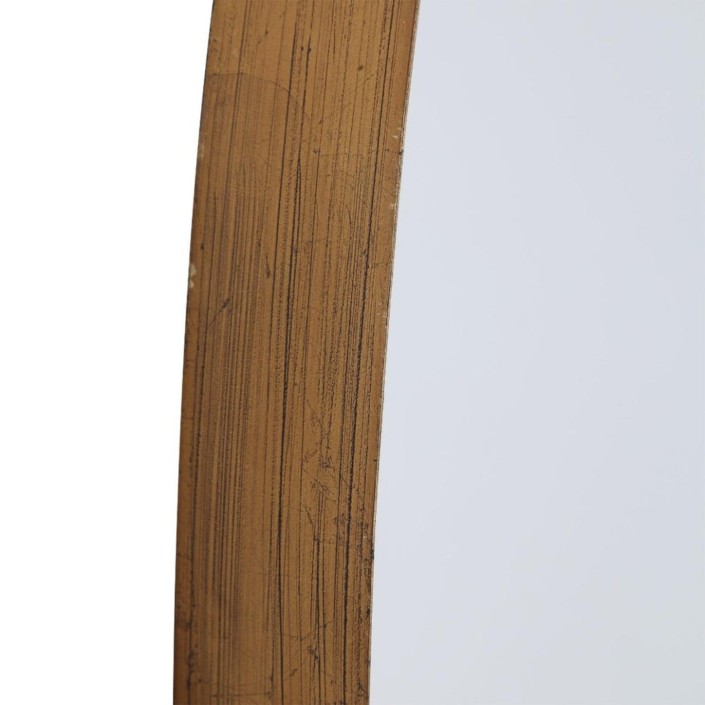 Keiichi Oval Mirror Gold Leaf, view 5