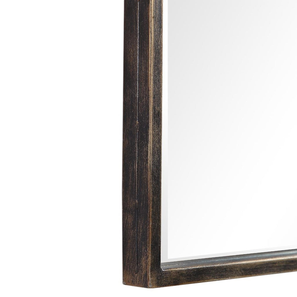 Keiichi Temple Arched Mirror in Golden Bronze, view 6