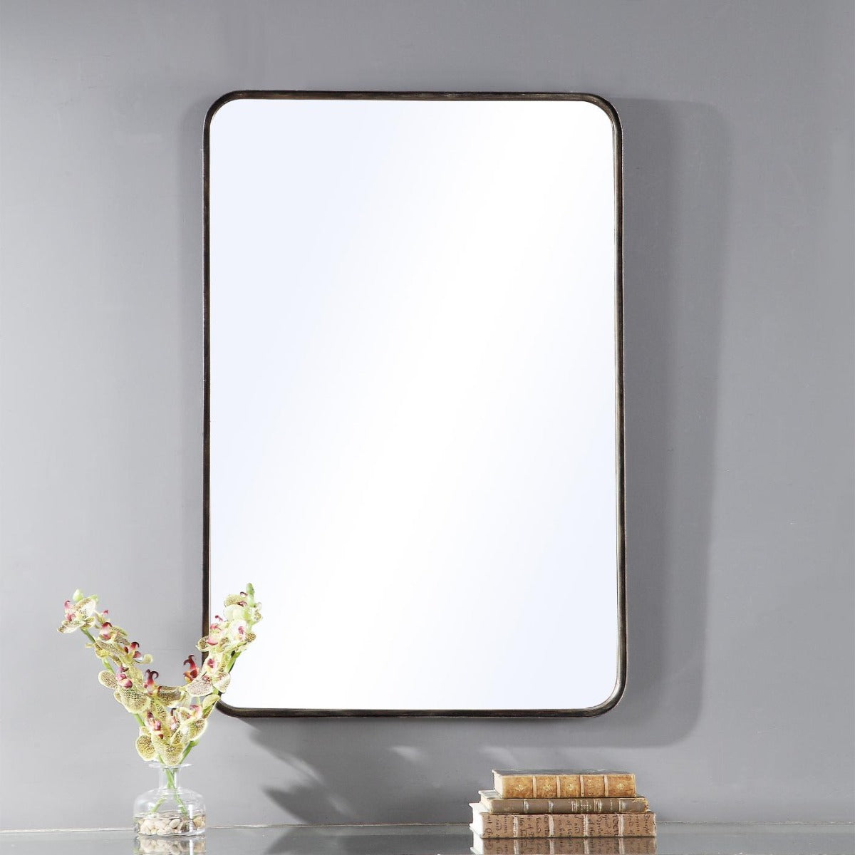 Keiichi Joe Rectangular Mirror in Dark Bronze, view 2