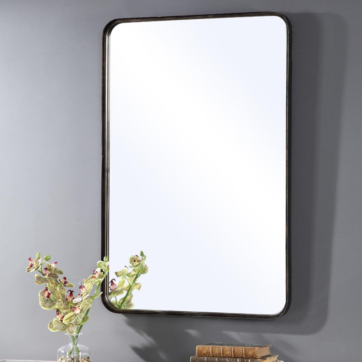 Keiichi Joe Rectangular Mirror in Dark Bronze, view 4