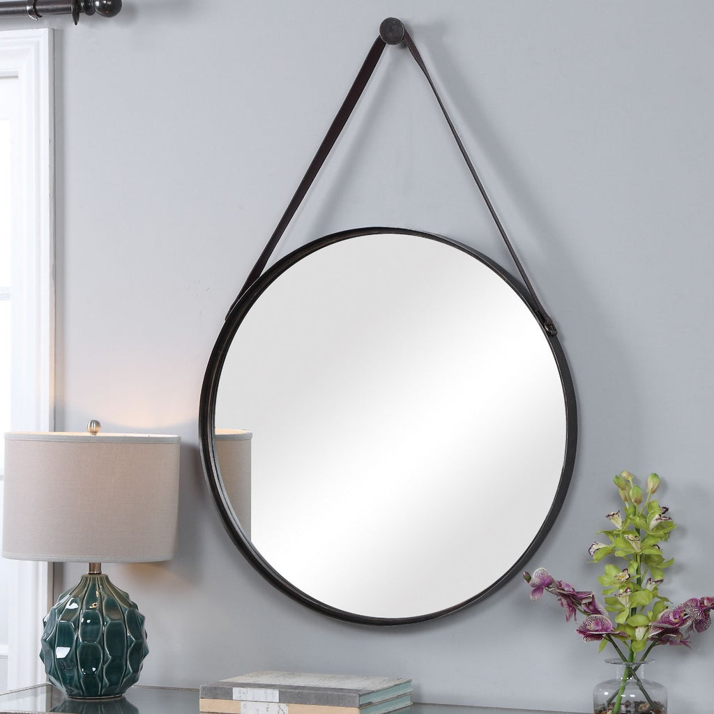 Keiichi Lennon Hanging Mirror Antique Bronze, view 3