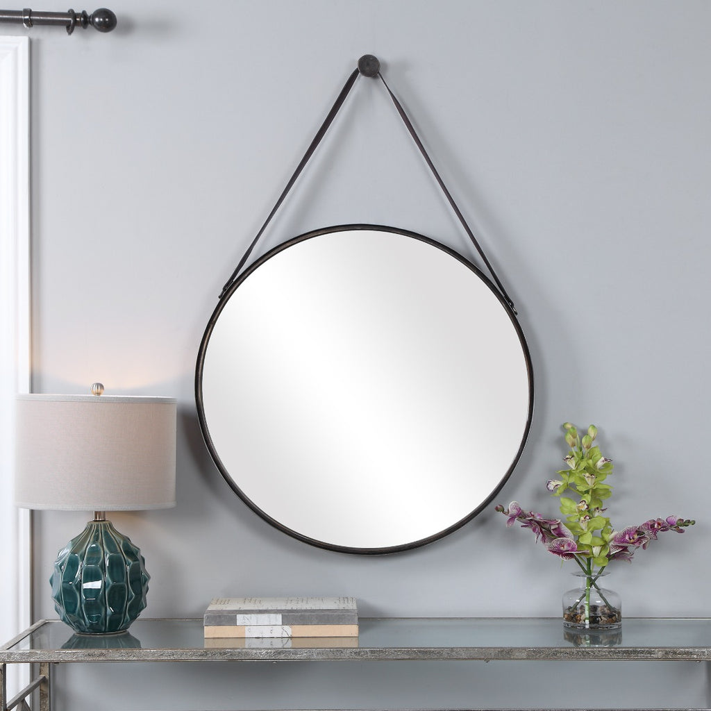 Keiichi Lennon Hanging Mirror Antique Bronze, view 2
