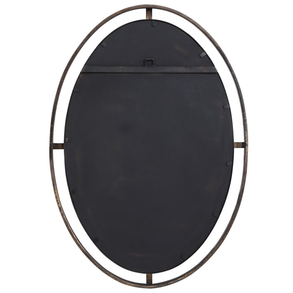 Keiichi Contrast Oval Mirror Bronze & Gold, view 5