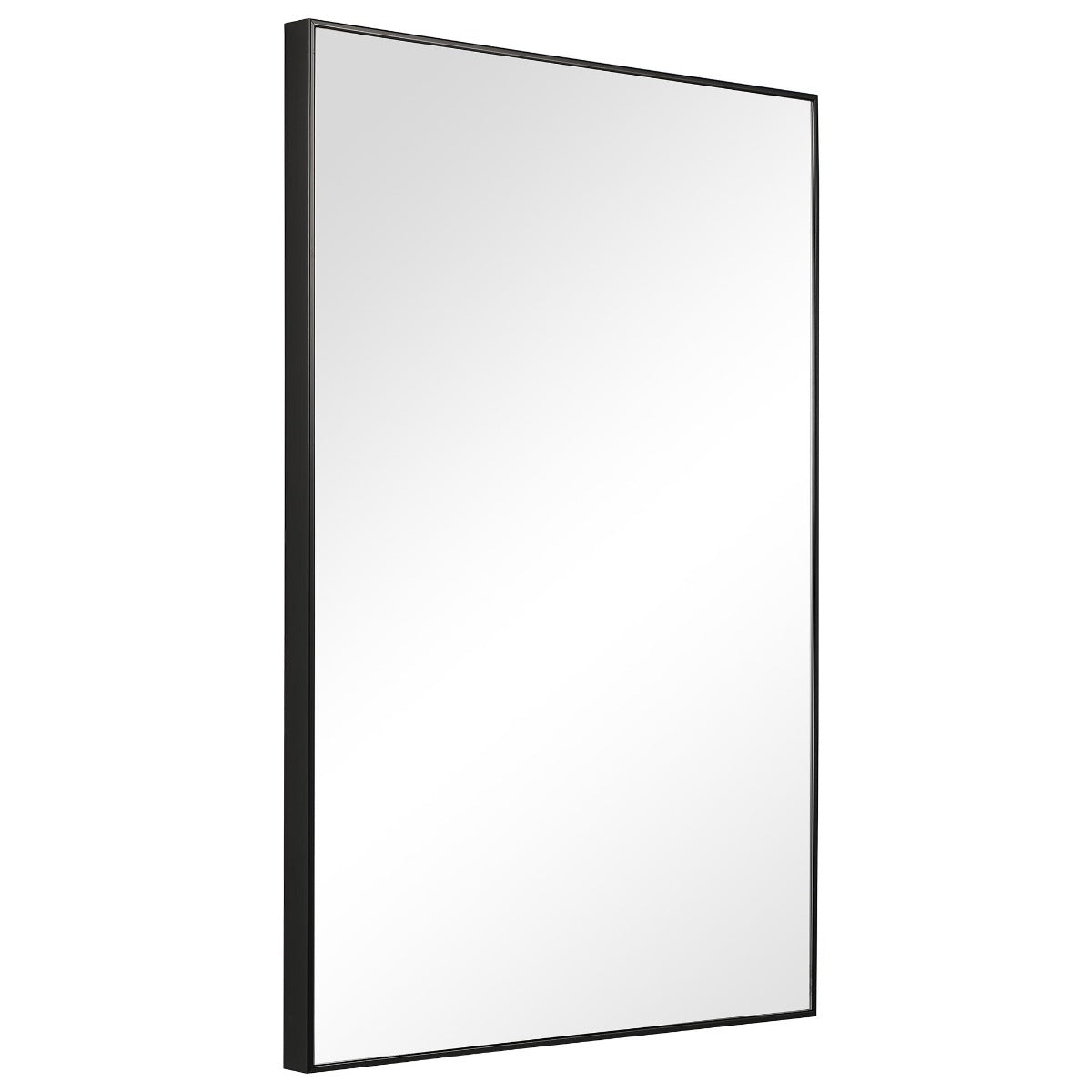 Keiichi Simple Slim Frame Mirror Black, view 4