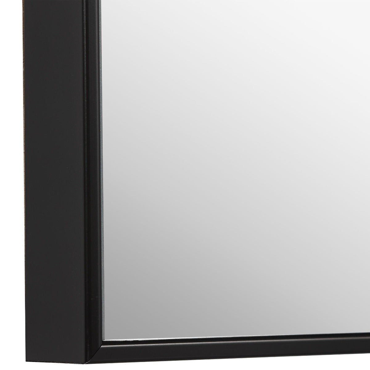 Keiichi Simple Slim Frame Mirror Black, view 5
