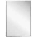 Keiichi Simple Slim Frame Rectangular Mirror in Silver