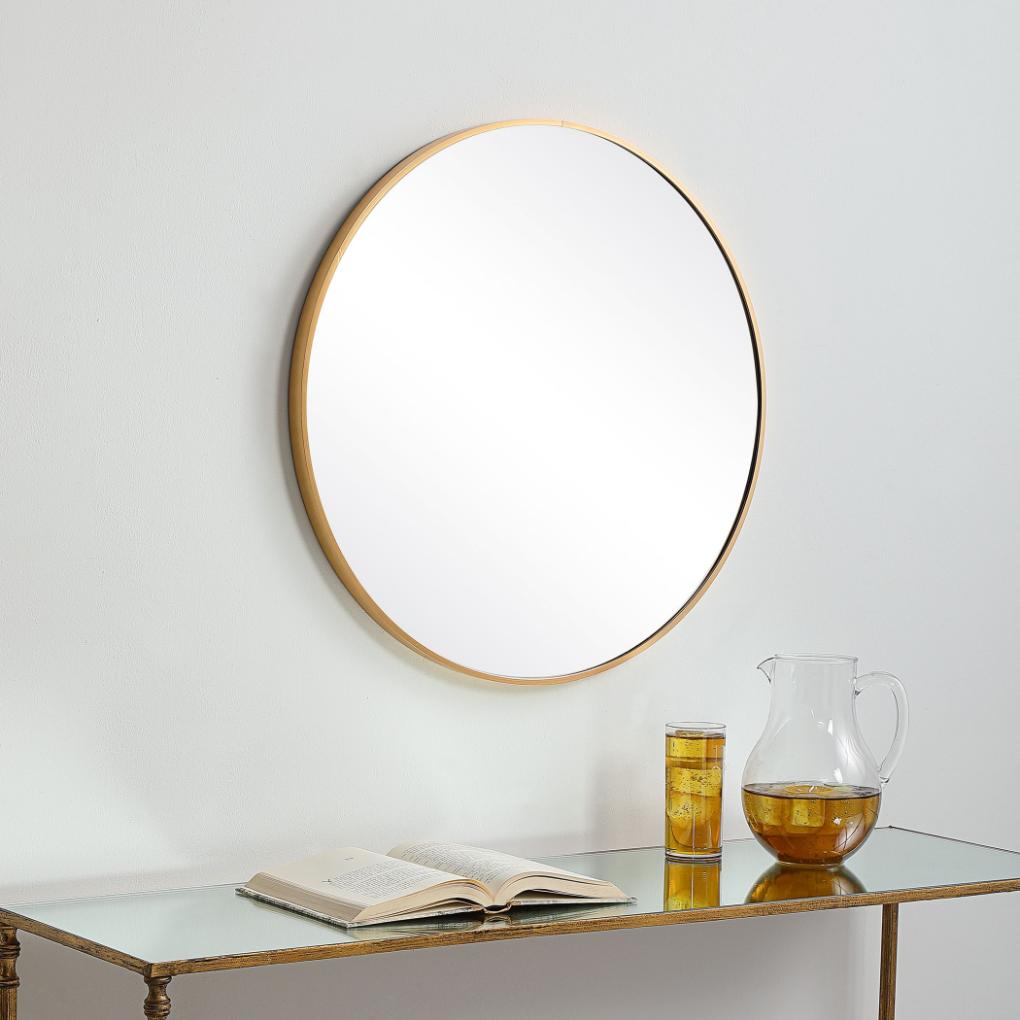Keiichi Evelyn Round Mirror Gold, view 3