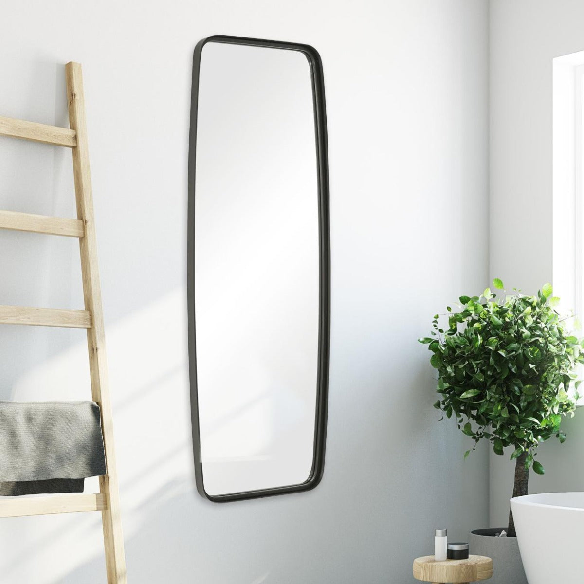 Keiichi Adeleine Tall Mirror Black, view 6