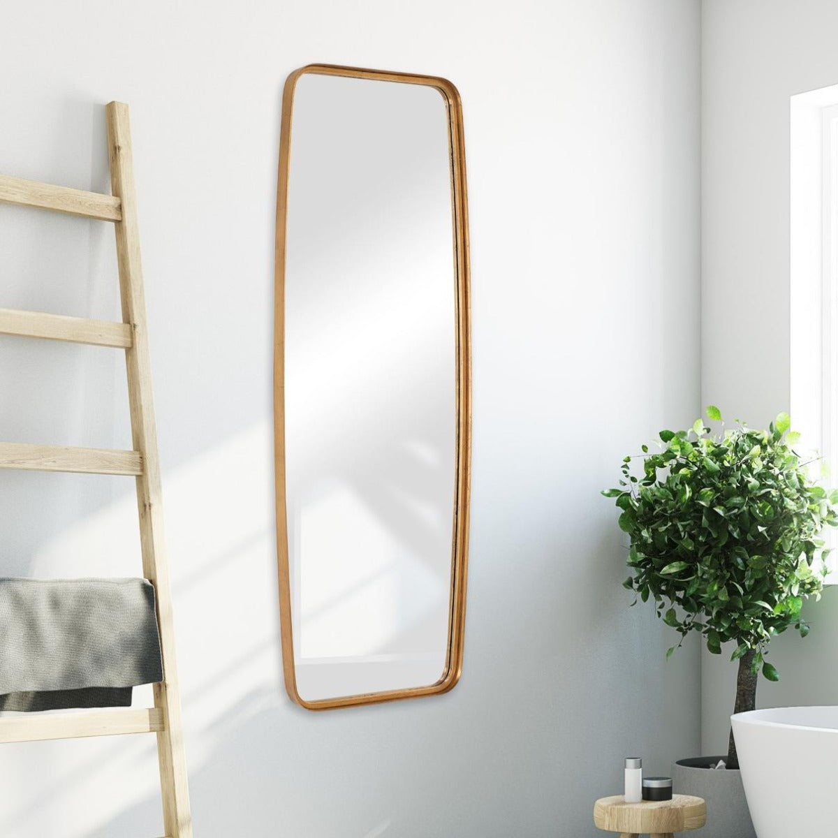 Keiichi Adeleine Tall Mirror Gold, view 6