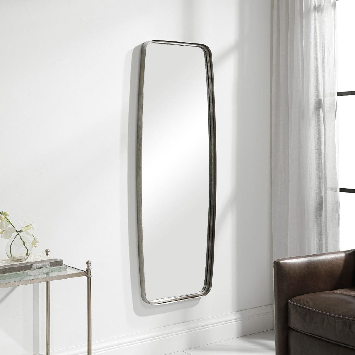 Keiichi Adeleine Tall Mirror Silver, view 2