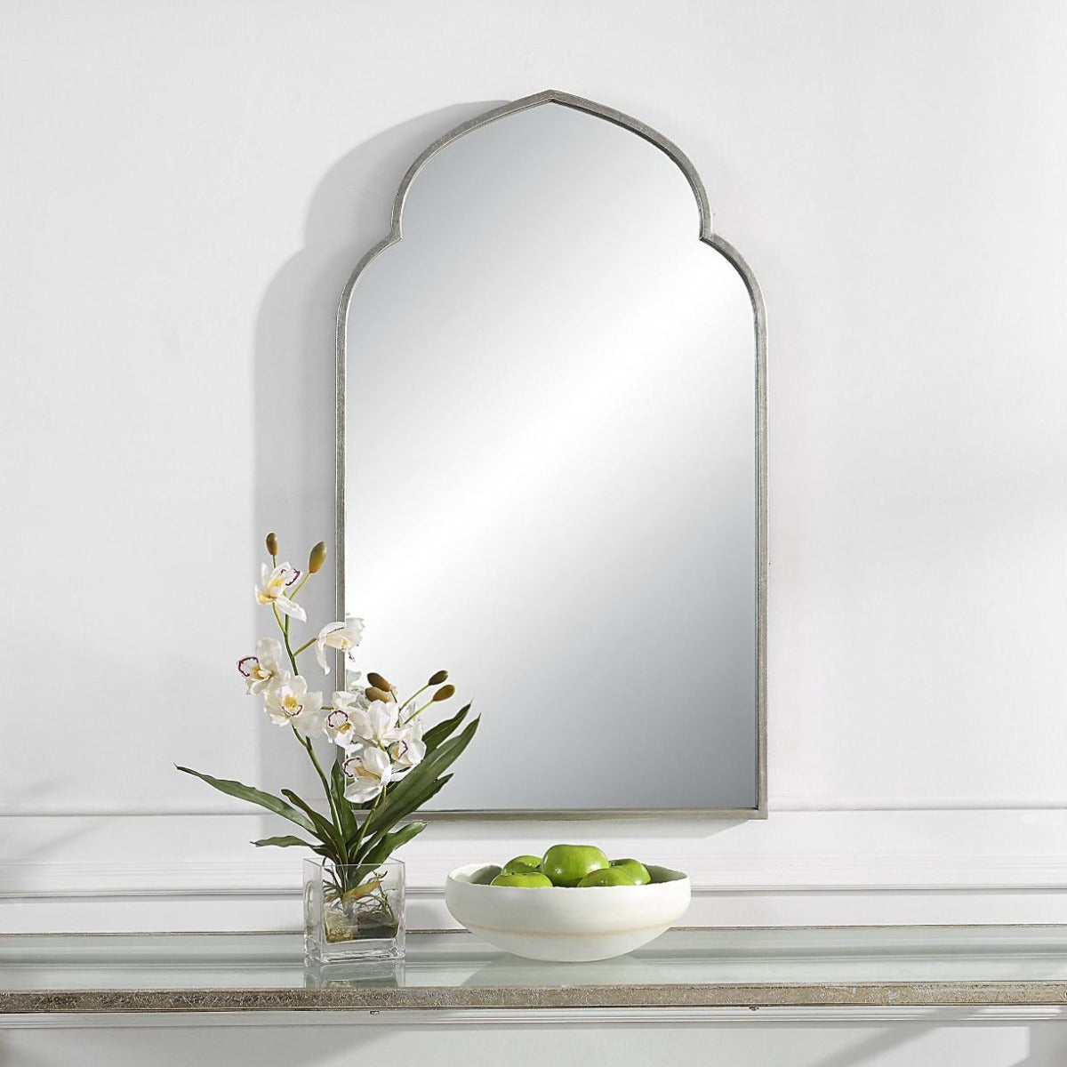 Keiichi Temple Mirror Silver Finish, view 2