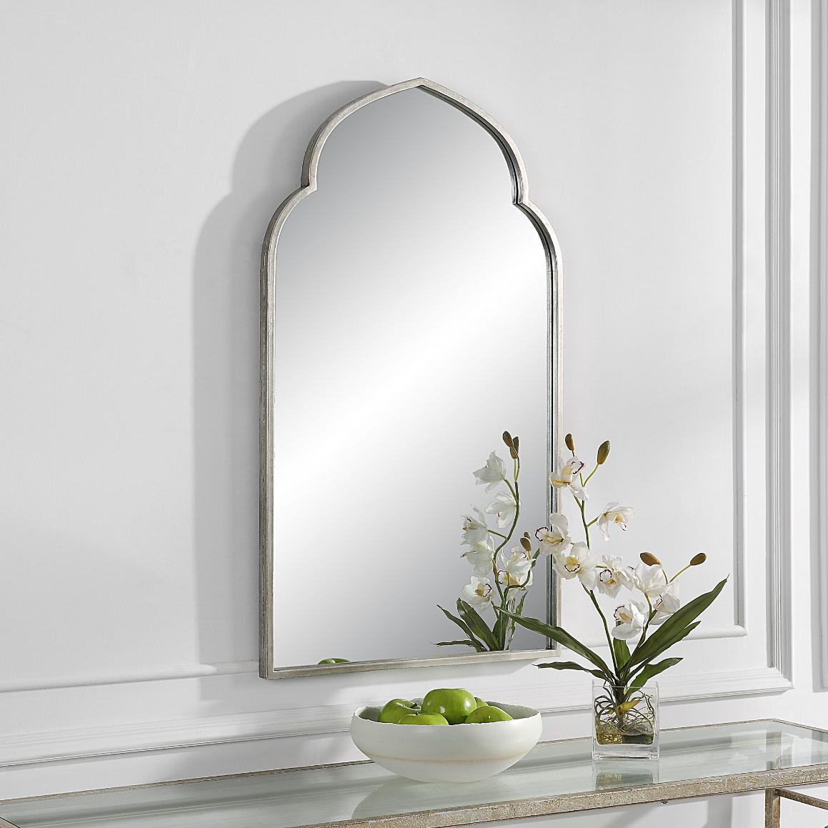Keiichi Temple Mirror Silver Finish, view 3