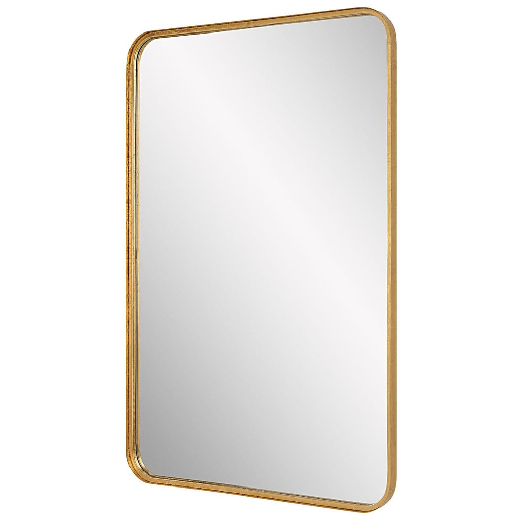 Keiichi Toby Rectangular Mirror in Gold, view 4