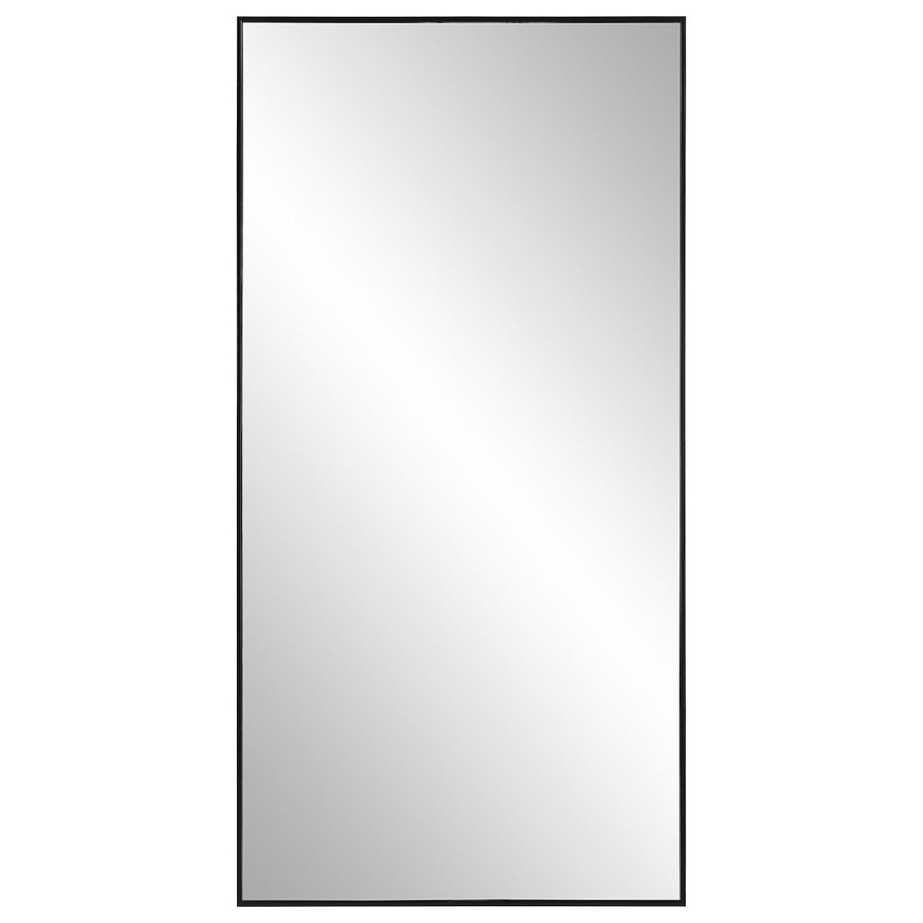 Keiichi Slim Frame Midi Mirror in Black