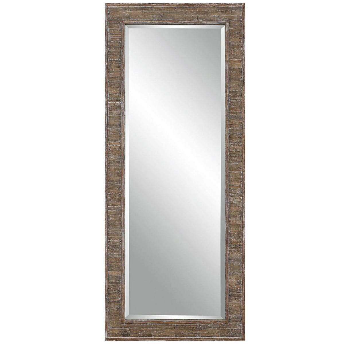 Keiichi Beachhouse Distressed Wooden Tall Mirror