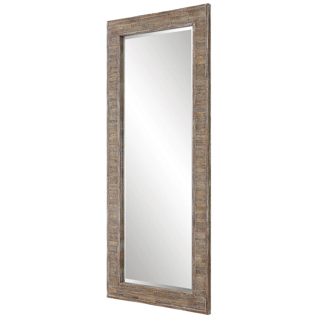 Keiichi Beachhouse Distressed Wooden Tall Mirror, view 3