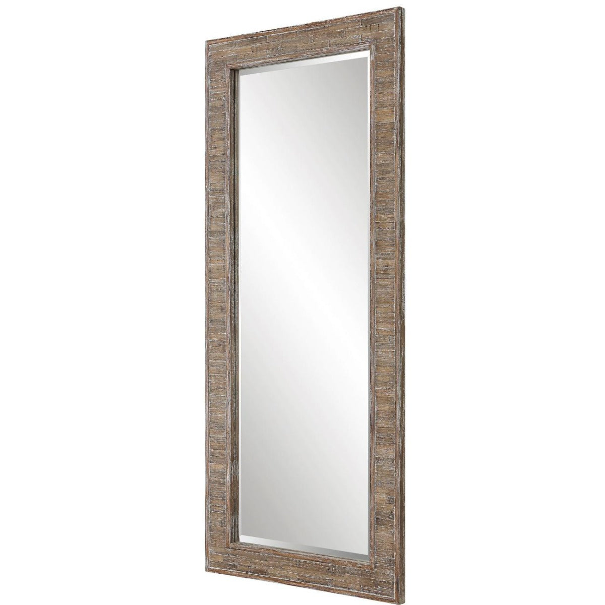 Keiichi Beachhouse Distressed Wooden Tall Mirror, view 3