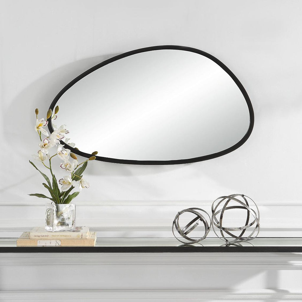Keiichi Moderne Mirror in Black, view 4