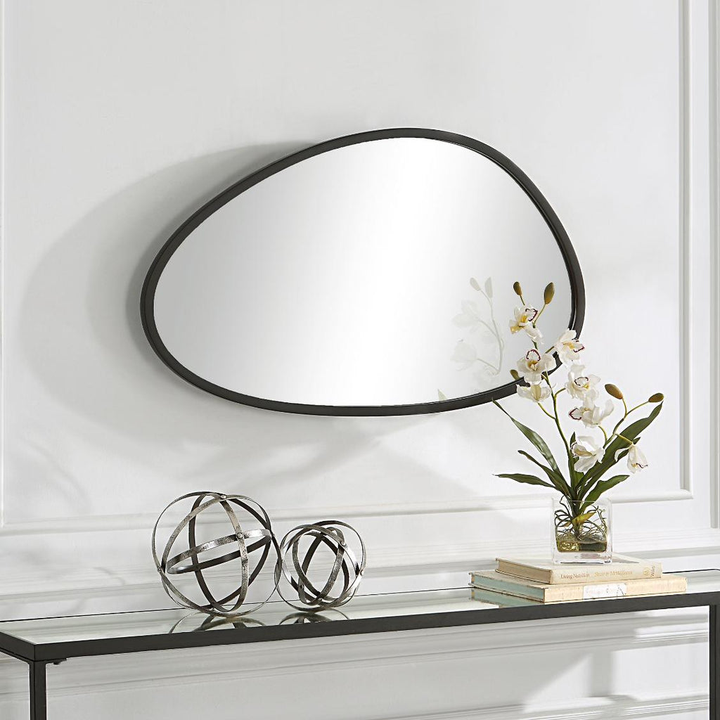 Keiichi Moderne Mirror in Black, view 2
