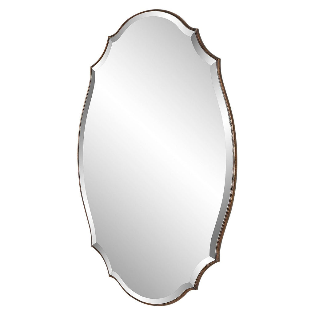 Keiichi Aida Oval Mirror in Bronze, view 4