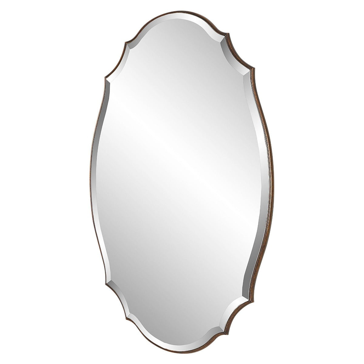 Keiichi Aida Oval Mirror in Bronze, view 4