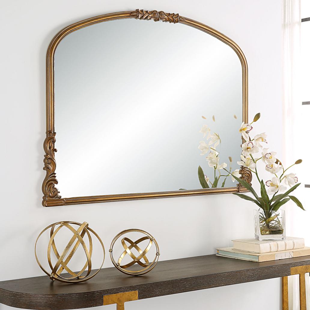 Keiichi Edward Mantleplace Mirror Gold, view 2