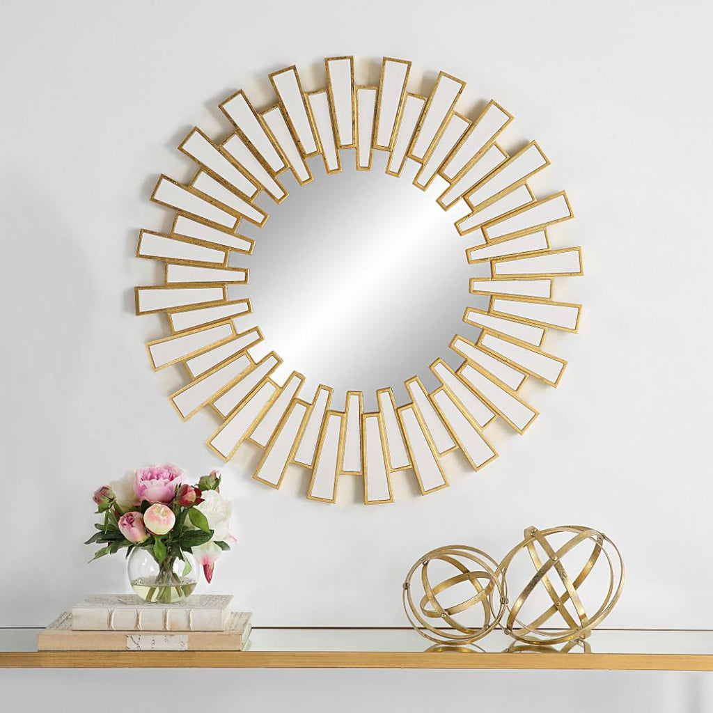 Keiichi Rays Round Mirror Gold, view 2