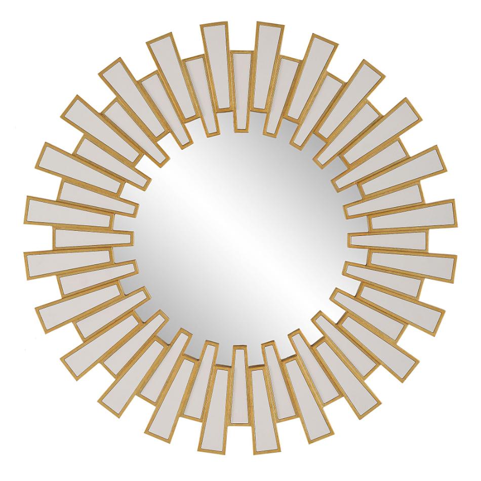 Keiichi Rays Round Mirror Gold