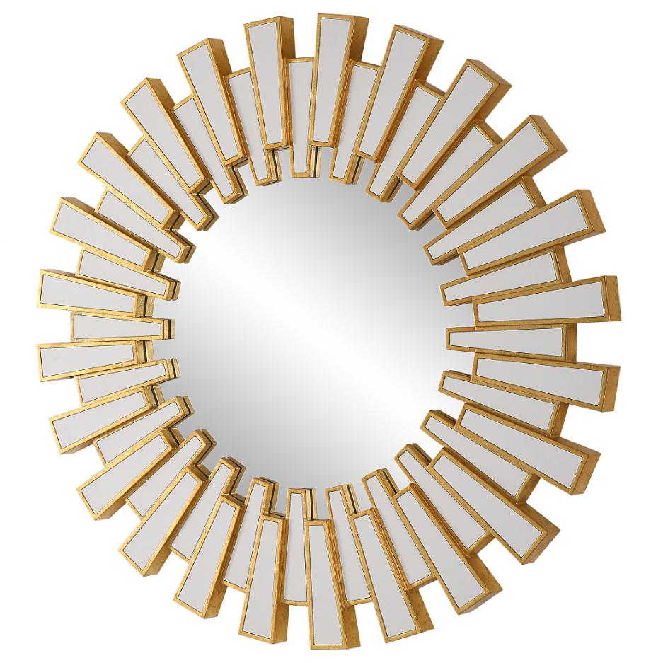 Keiichi Rays Round Mirror Gold, view 4