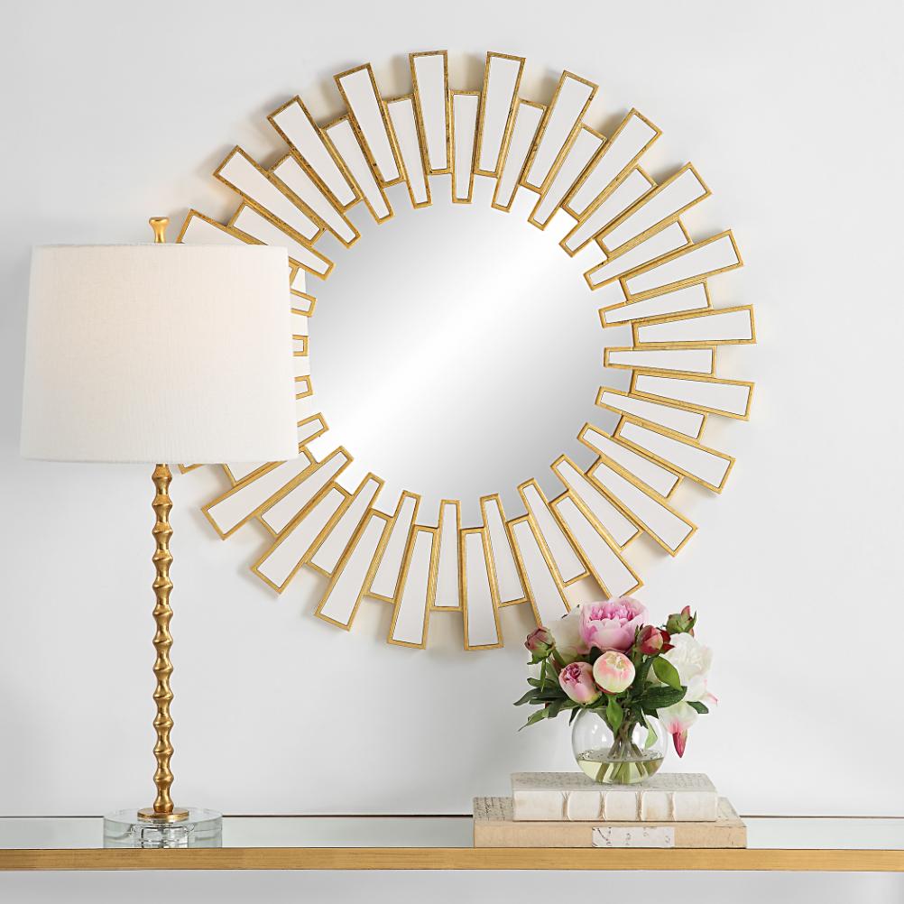 Keiichi Rays Round Mirror Gold, view 6