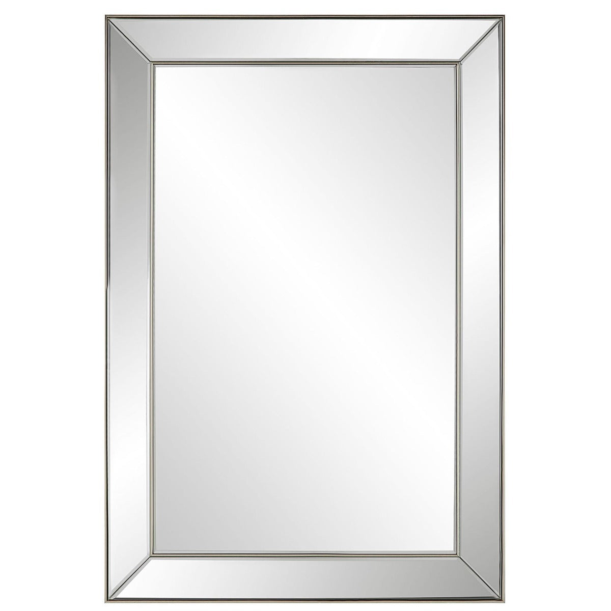 Keiichi Hannah Rectangular Mirror Champagne Finish