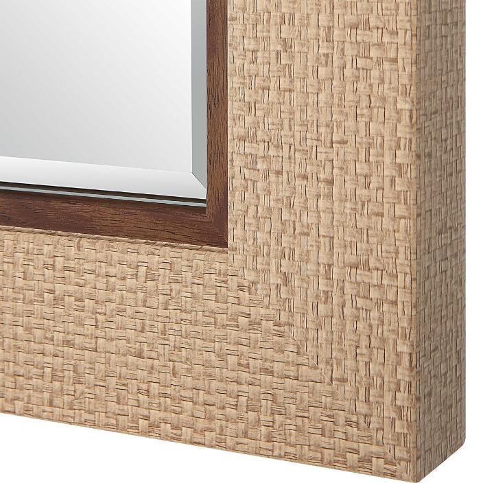 Keiichi Natural Woven Rectangular Mirror, view 5