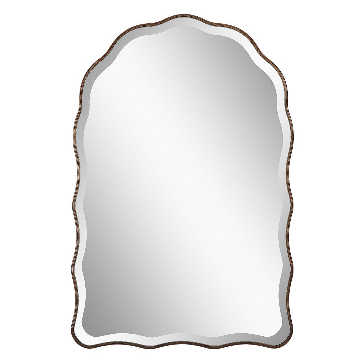 Keiichi Irregular Mirror Antique Bronze