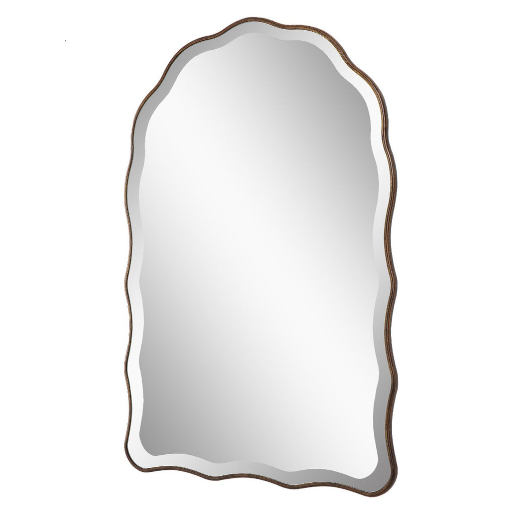 Keiichi Irregular Mirror Antique Bronze, view 4