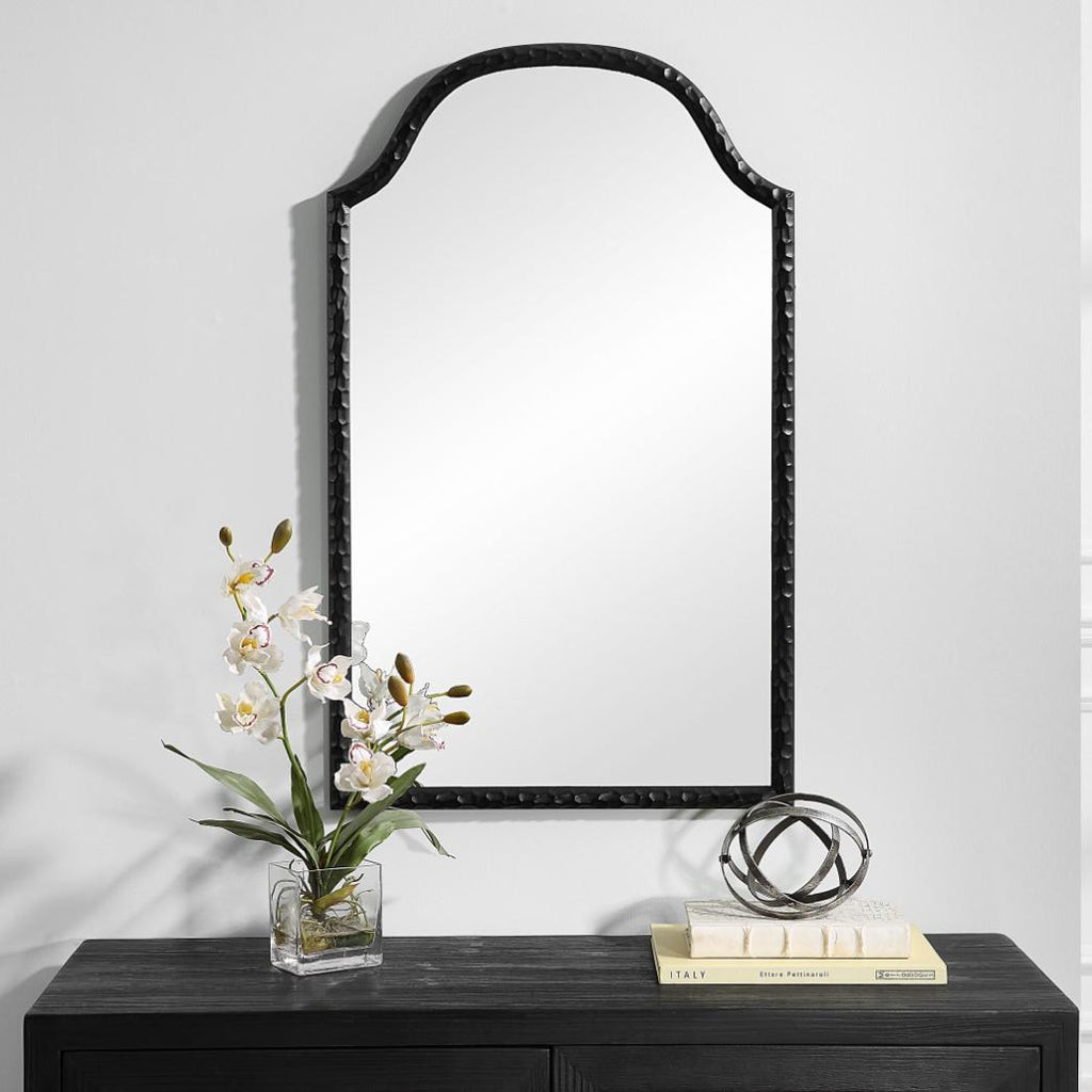 Keiichi Cast Mirror Black Finish, view 6