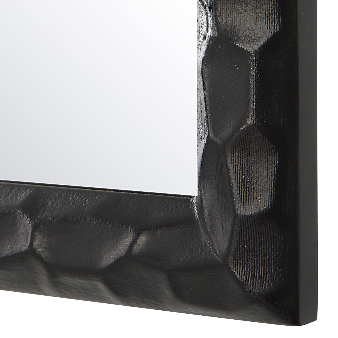 Keiichi Cast Mirror Black Finish, view 4