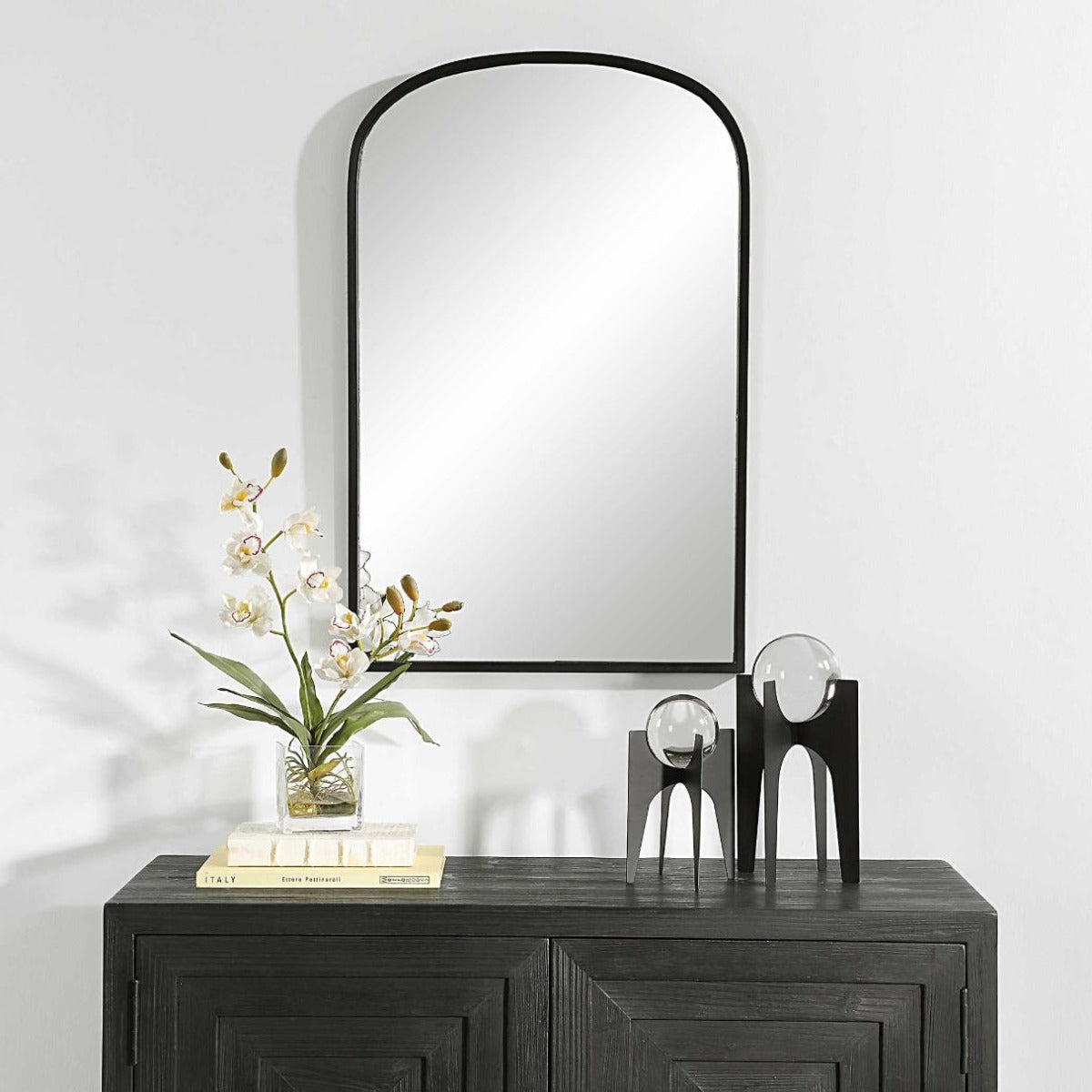 Keiichi Aydyn Arched Mirror in Black, view 4