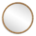 Keiichi Round Seagrass Mirror