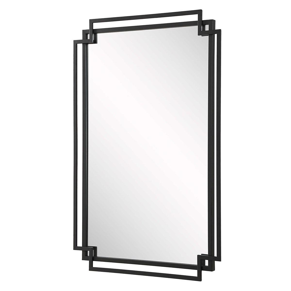 Keiichi Deco Mirror Black Finish, view 5