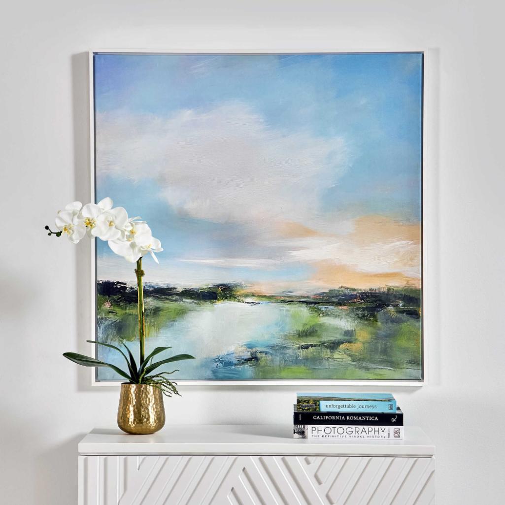 Keiichi The River Glows Framed Canvas, view 2