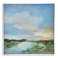 Keiichi The River Glows Framed Canvas