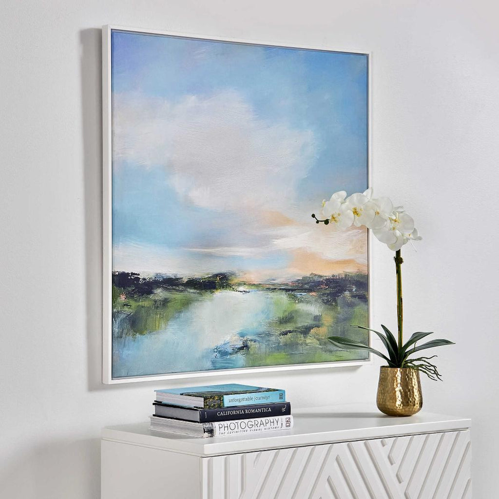 Keiichi The River Glows Framed Canvas, view 3