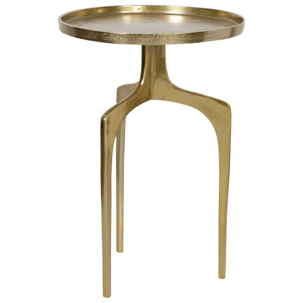 Keiichi Tripod Side Table Gold, view 3